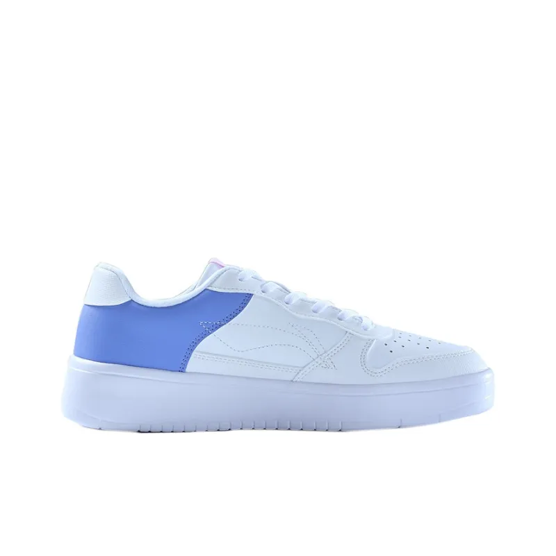 LINING Sports Life Collection Skateboard Shoes Women's Low Top Light Iris White-1