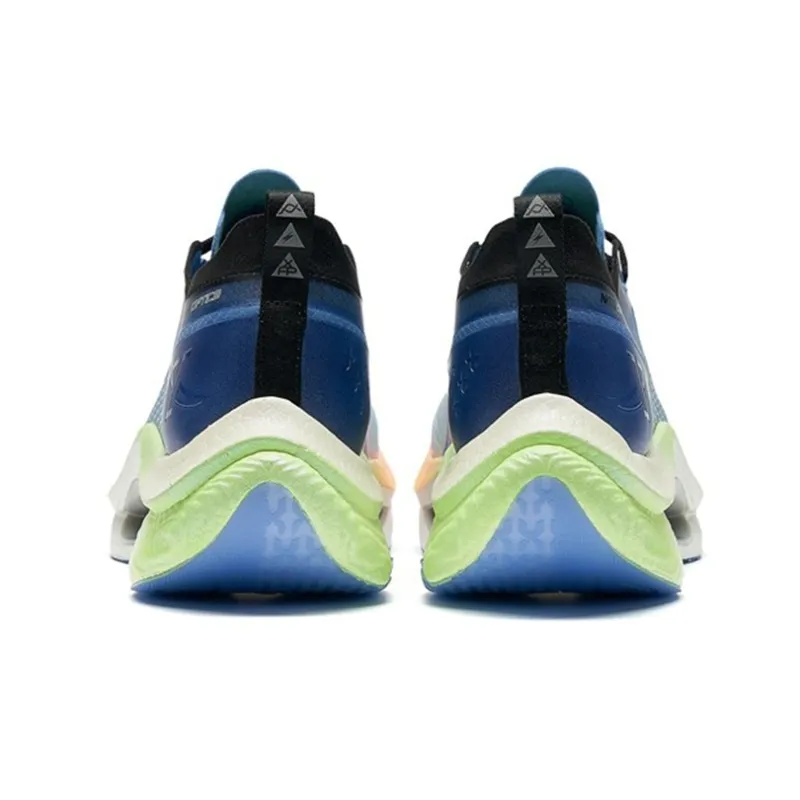 XTEP Slip Resistant, Abrasion Resistant, Breathable, Lightweight, Rebound Low Top Sprint Running Shoes Men's Blue-3
