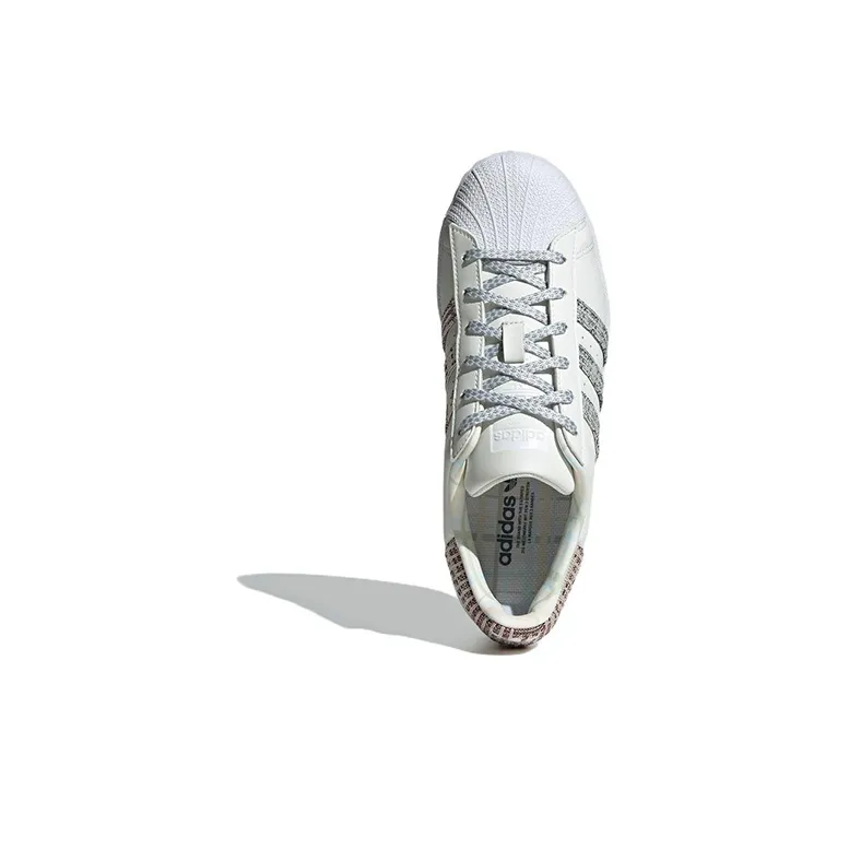 Adidas Superstar Shoes 'Plaid White' Women's-4
