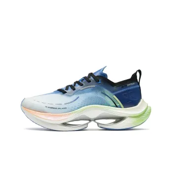 XTEP Anti Slip Wear Resistant Breathable Lightweight Rebound Low Top Sprint Long Distance Running Shoes Men's Blue