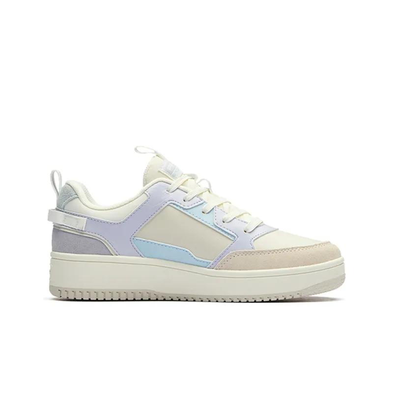 Anta Life Collection Low-Top Skateboard Shoes Women's White Gray-1