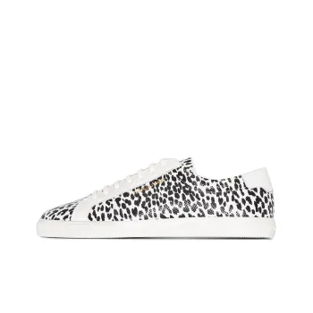 SAINT LAURENT Andy Babycat Low Top Stylish Skateboarding Shoes Men's Black White