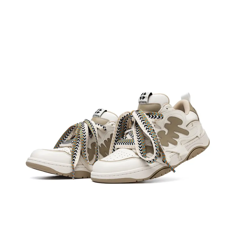 HART DAVIS Rebel I Series Stylish Skateboarding Shoes Unisex Khaki-2
