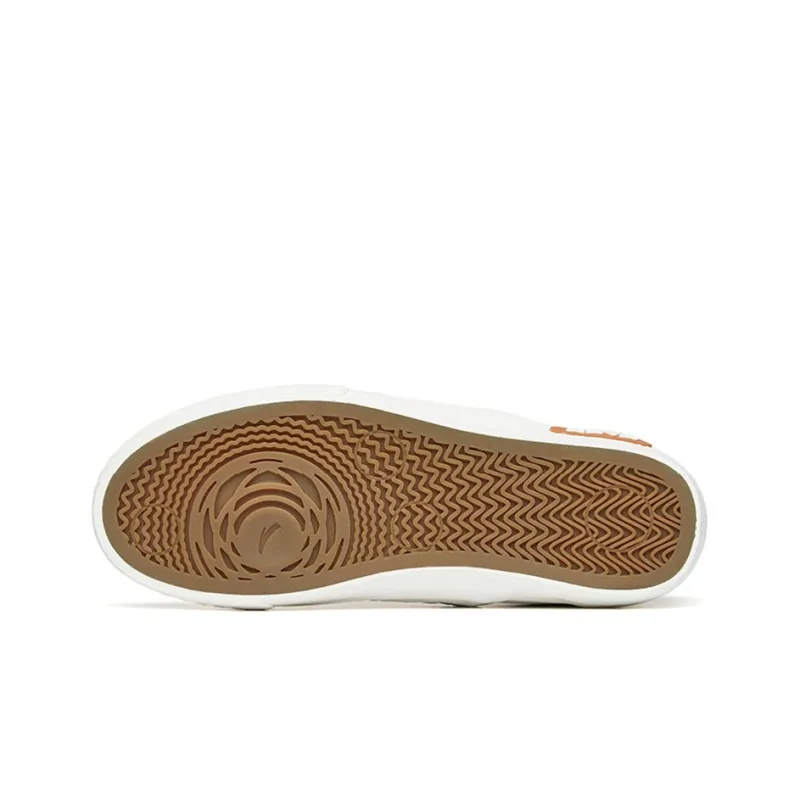 Anta Anti-Slip And Wear-Resistant Lightweight Low-Top Skateboard Shoes Women's Gray White Lace-Up Version-4