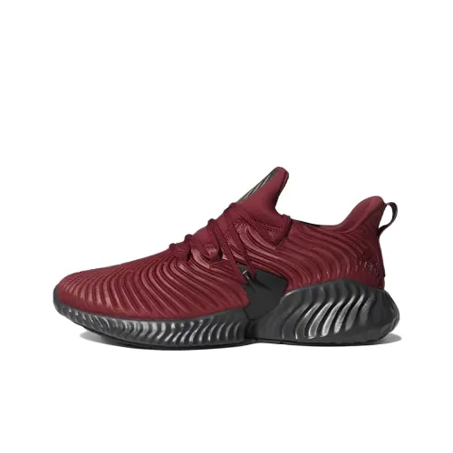 Adidas Alphabounce Instinct Running Shoes Men Low-Top Burgundy/Black