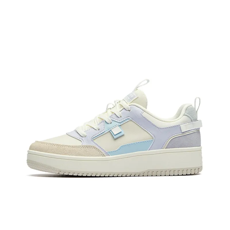 Anta Life Collection Low-Top Skateboard Shoes Women's White Gray-0