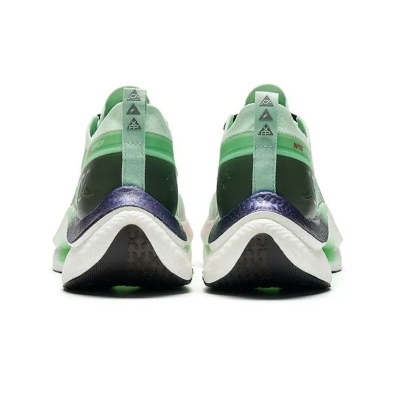 XTEP Shock Absorbers With Slip Resistant And Abrasion Resistant Properties Low Top Running Shoes Men's Green Beige-3