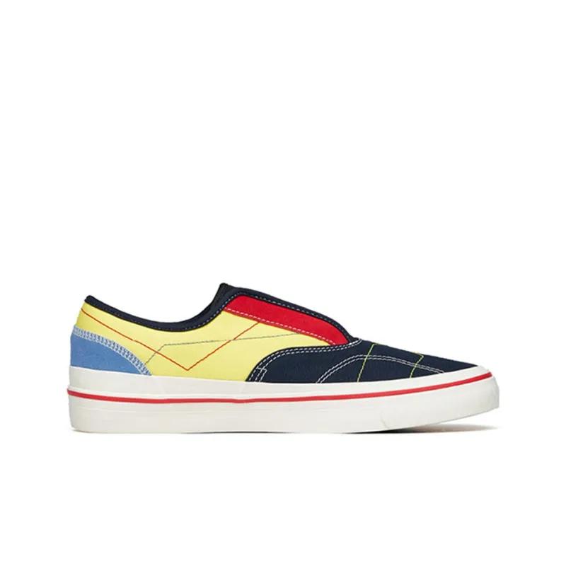Anta Qian Xing Low Top Skateboard Shoes Men's Blue Black Red Slip on Version-1