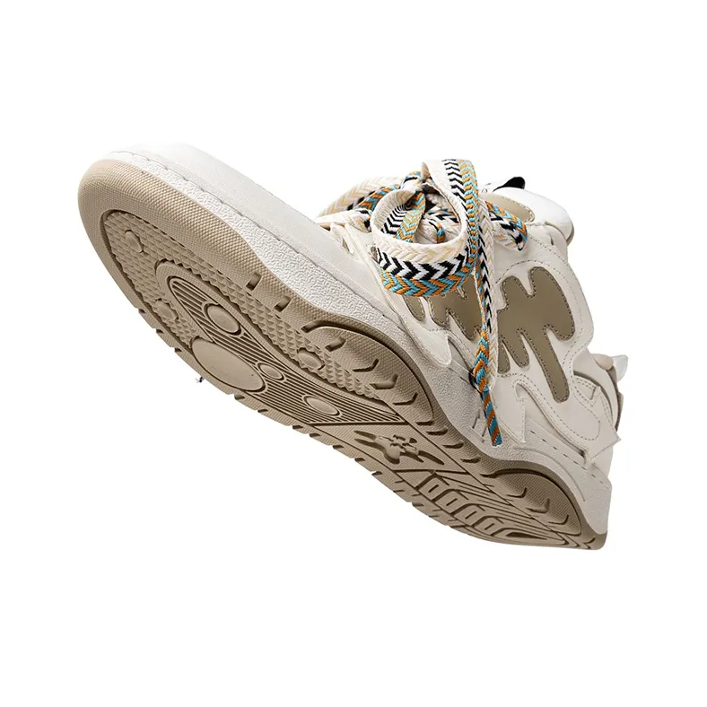 HART DAVIS Rebel I Series Stylish Skateboarding Shoes Unisex Khaki-3