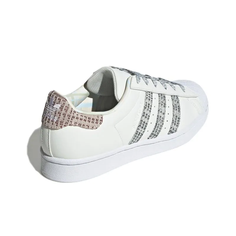 Adidas Superstar Shoes 'Plaid White' Women's-3