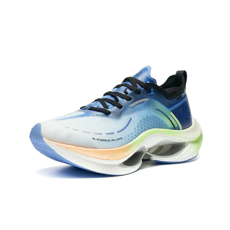 XTEP Slip Resistant, Abrasion Resistant, Breathable, Lightweight, Rebound Low Top Sprint Running Shoes Men's Blue-1