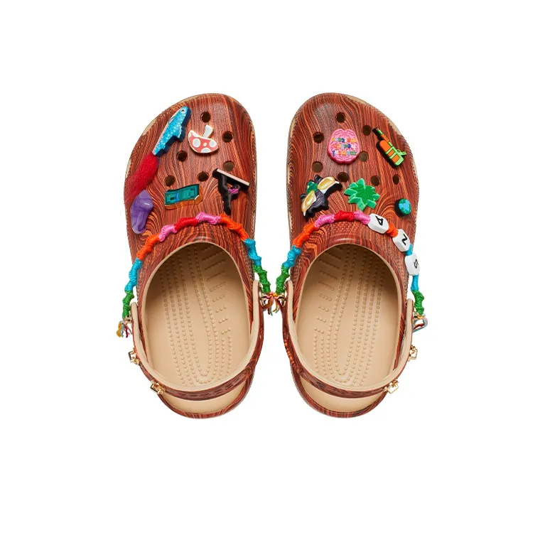 Crocs Classic Clog Sza Wood Grain Women's-3