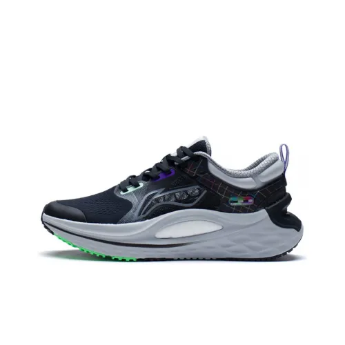 LINING Furious Rider 6.0 Running Shoes Men Low-Top Black/Nine Degrees Gray/Coin Gray