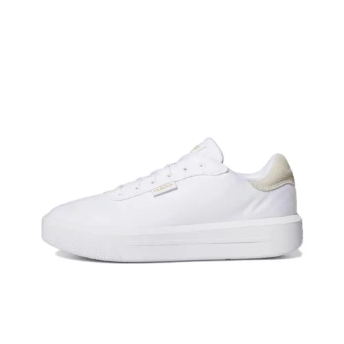 Adidas Neo Court Platform Skateboard Shoes Women's Low-Top White