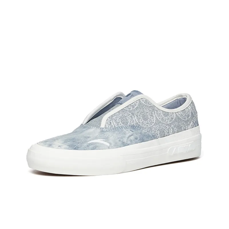 Anta Life Collection Low Top Skateboard Shoes Men's Gray Blue-2