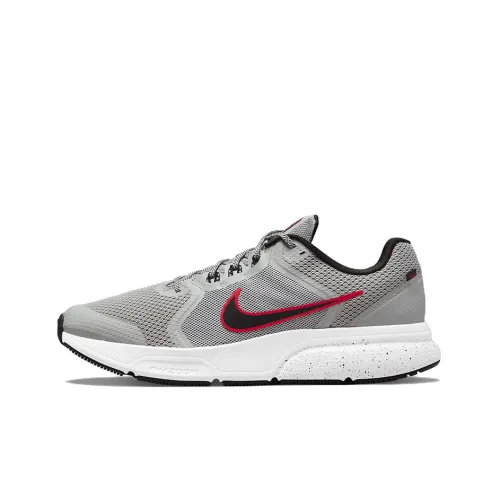 Nike Zoom Span 4 Running Shoes Men Low-Top Gray/Black/Red