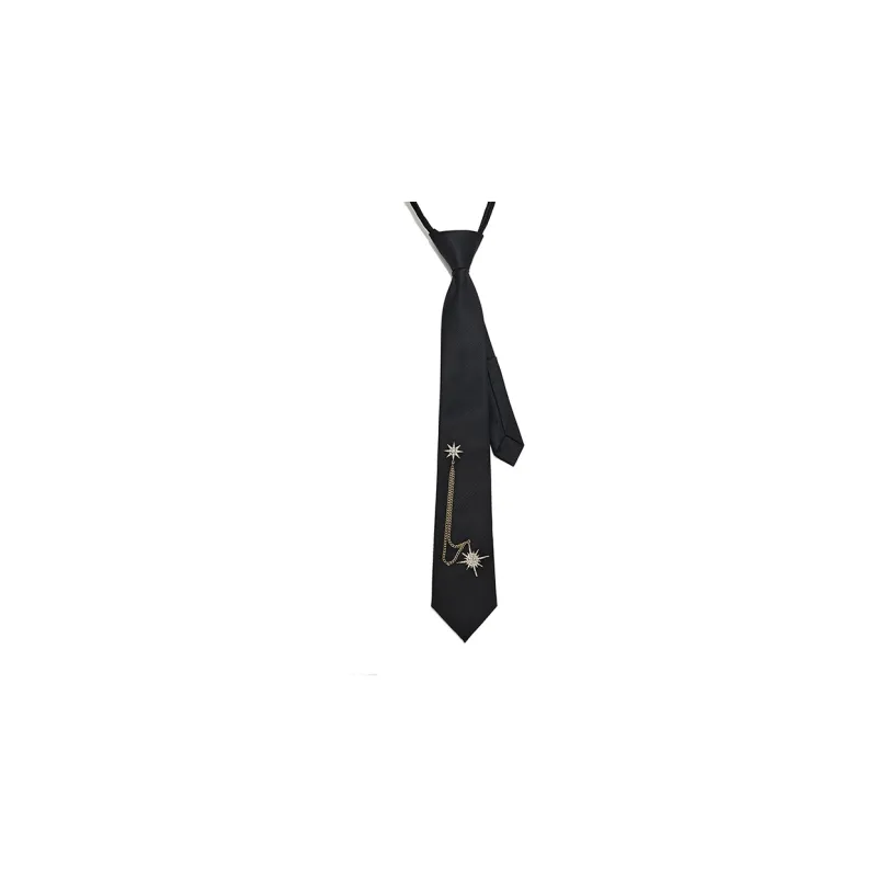 BAIJUAN Polyester Ties Women's Black, Navy Blue, Blue, Pink, Khaki-5