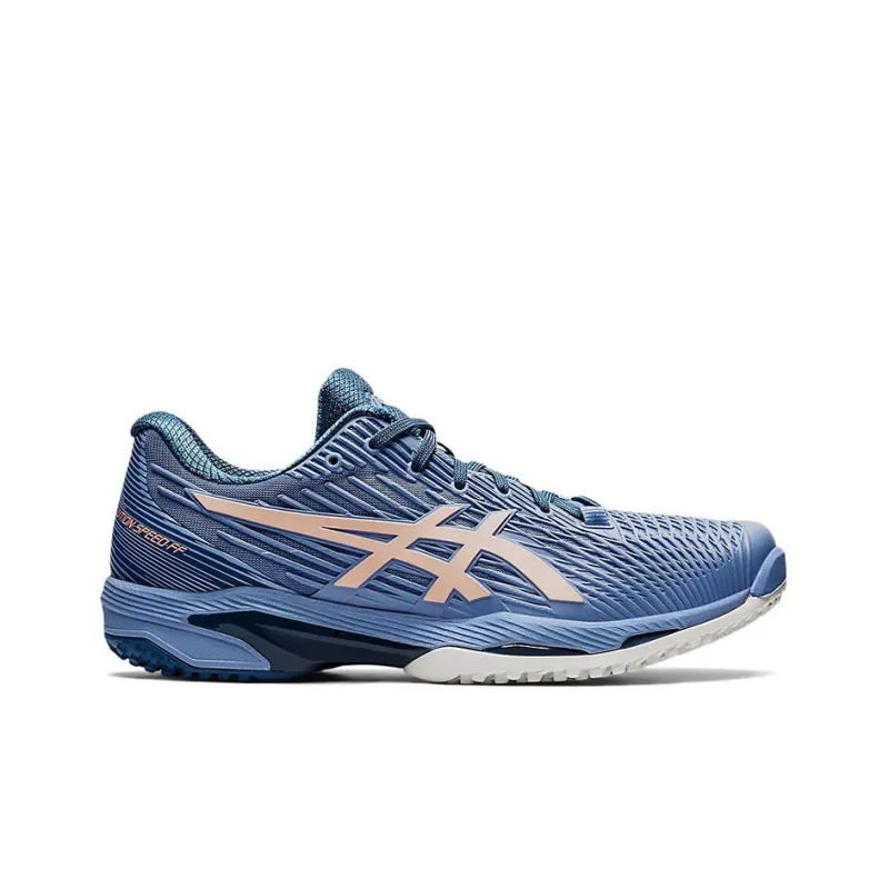 Asics Solution Speed FF 2 OC Cushioning Low Top Tennis Shoes Men's Blue Pink-1