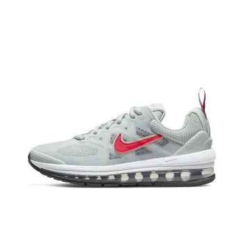 Nike Air Max Genome Cushioning Anti-Slip And Wear-Resistant Low-Top Running Shoes GS Gray Red