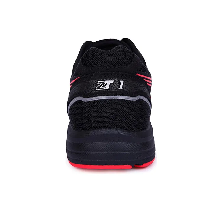 DO WIN Marathon Cushioning Anti Slip Wear Resistant Breathability Low Top Running Shoes Unisex Black Red-3