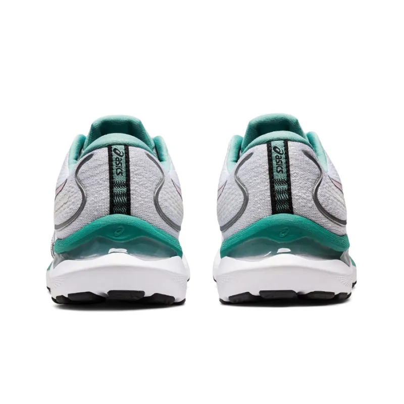 Asics Gel-Cumulus 24 Wear-Resistant Low-Top Running Shoes Women's White Green-4