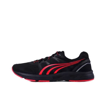 DO WIN Marathon Cushioning Anti Slip Wear Resistant Breathability Low Top Running Shoes Unisex Black Red