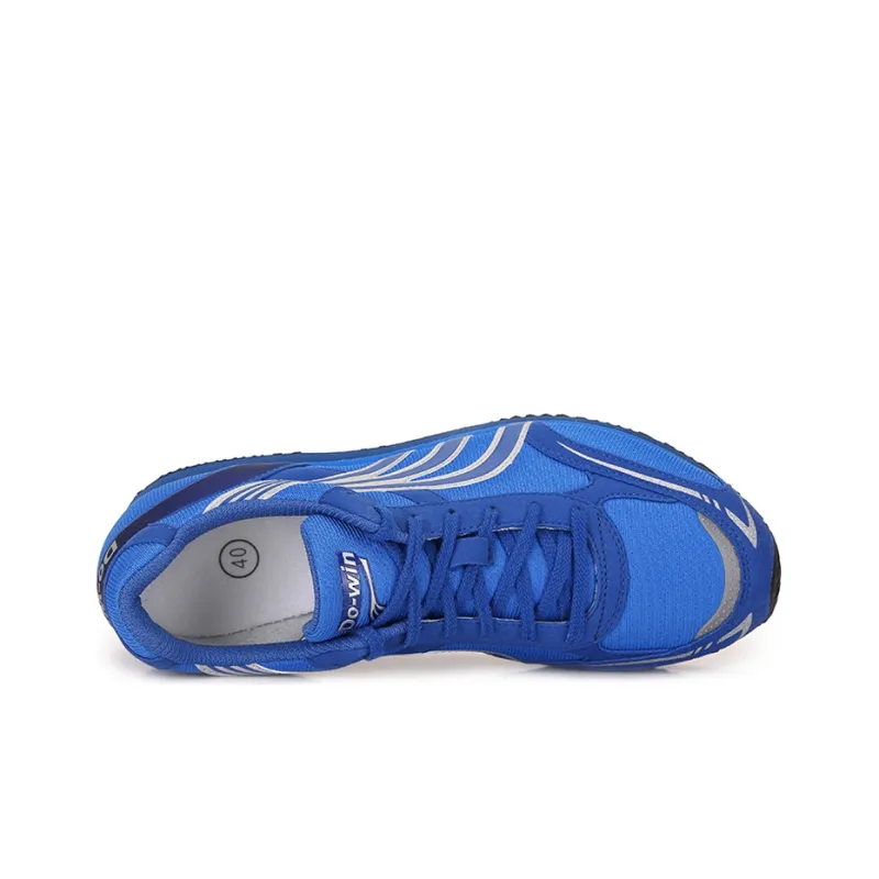 DO WIN Cushioned Slip Resistant Abrasion Resistant Breathable Low Top Running Shoes Unisex Royal Blue-3