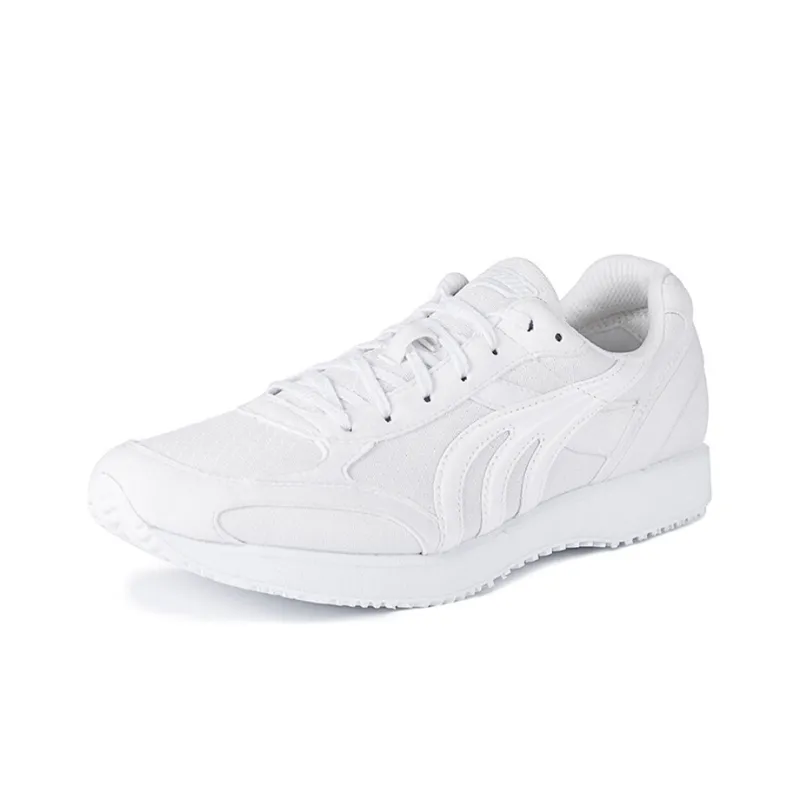 DO WIN Shock Absorbers Slip Resistant, Abrasion Resistant, Breathable Low Top Running Shoes Unisex White-1