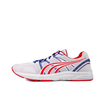 DO WIN Cushioning Slip Resistant Abrasion Resistant Breathable Low Top Running Shoes Unisex White Red