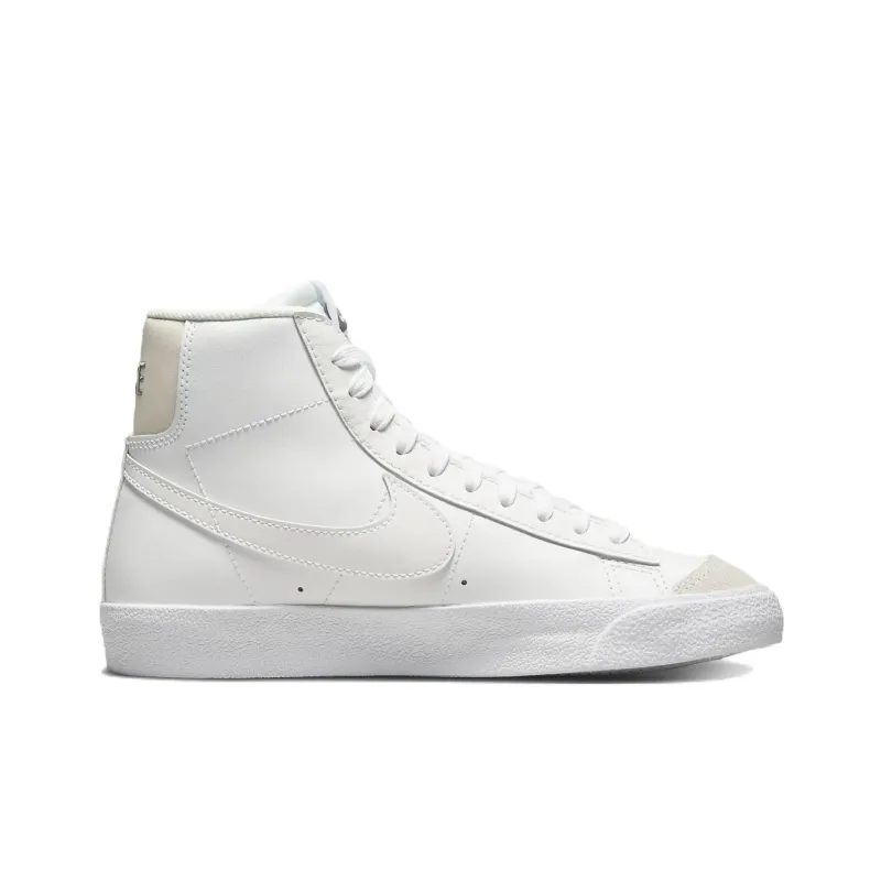 Nike Blazer Mid 77 Wear-resistant And Lightweight Mid-Top Skateboard Shoes GS Ecru-1