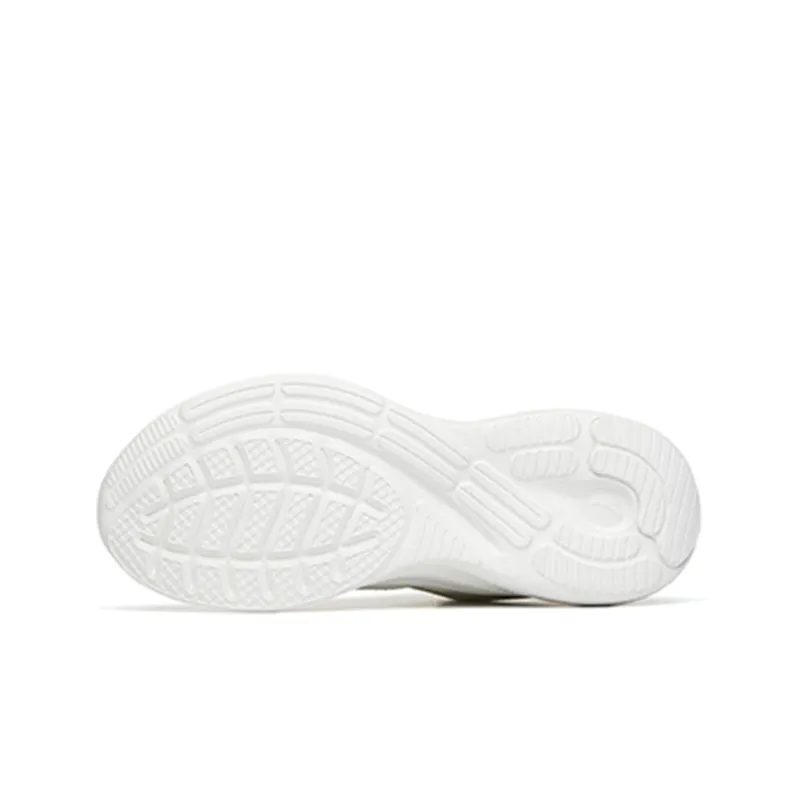 Anta Cushioned Anti-Slip Wear-Resistant Breathable Lightweight Low-Top Running Shoes Women's White Green-5