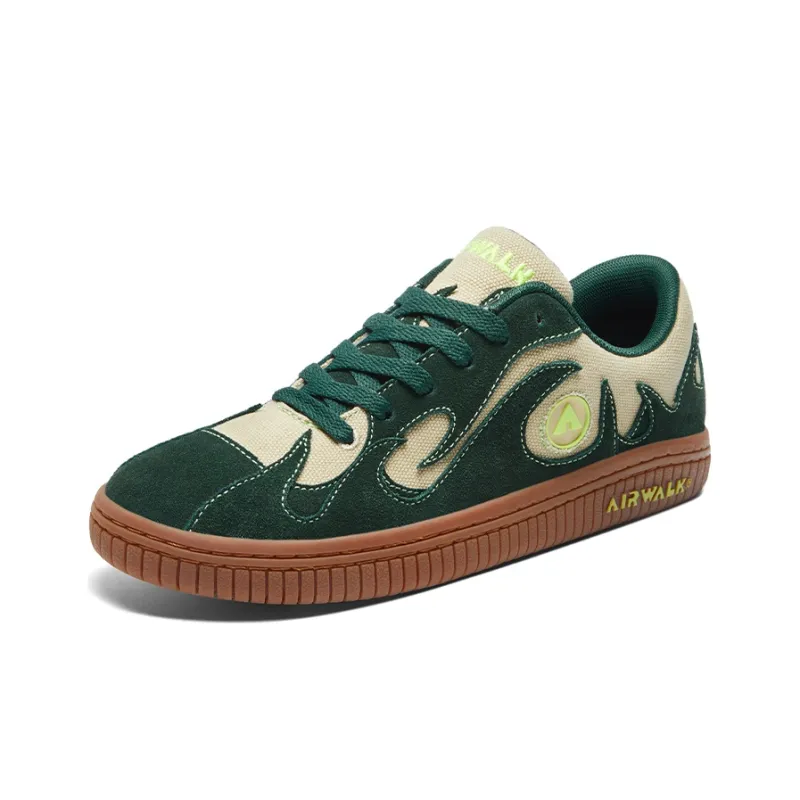 Airwalk Low Top Skateboard Shoes Women's Olive Green-1