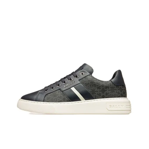 BALLY Casual Shoes Men Low-Top Gray/Blue