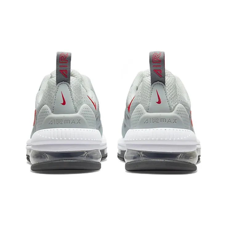 Nike Air Max Genome Cushioning Anti-Slip And Wear-Resistant Low-Top Running Shoes GS Gray Red-4