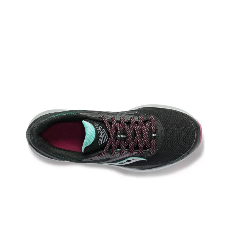 Saucony COHESION 15 Cushioned Anti-Slip And Wear-Resistant Lightweight Low-Top Running Shoes Women's Black Gray Color-2