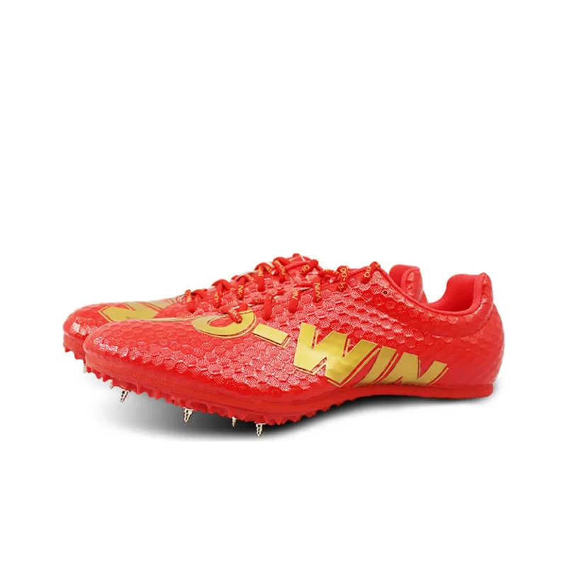 DO WIN Track & Field Racing Professional Low Top Running Shoes Unisex Red-1