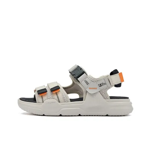 361° Beach Sandals Men Gray White/Obsidian Black