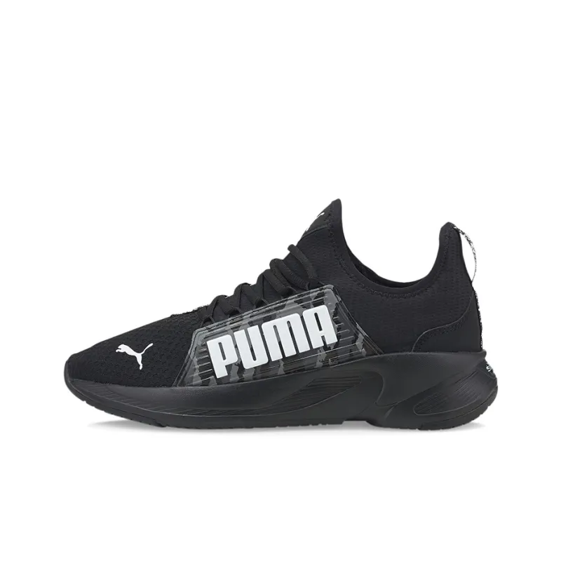 PUMA Softride Premier Slip-On Cushioning Anti-Slip Wear-Resistant Breathability Mid-Top Running Shoes Men's Black-0