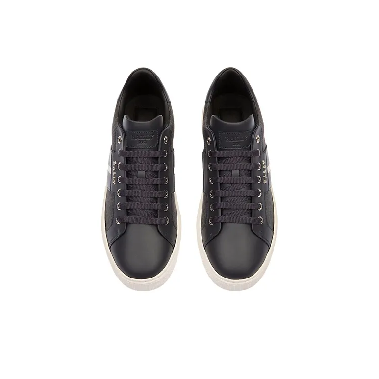 BALLY Low-Top Stylish Skateboarding Shoes Men's Gray Blue-2
