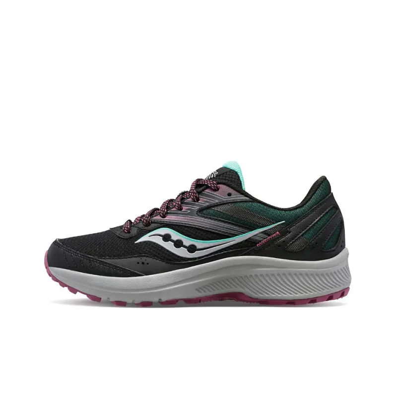 Saucony COHESION 15 Cushioned Anti-Slip And Wear-Resistant Lightweight Low-Top Running Shoes Women's Black Gray Color-0