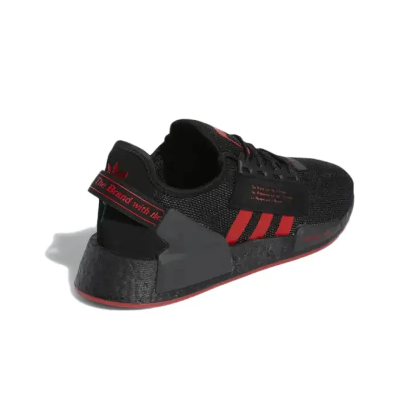 Adidas Originals NMD_R1 V2 'Black Vivid Red'-3