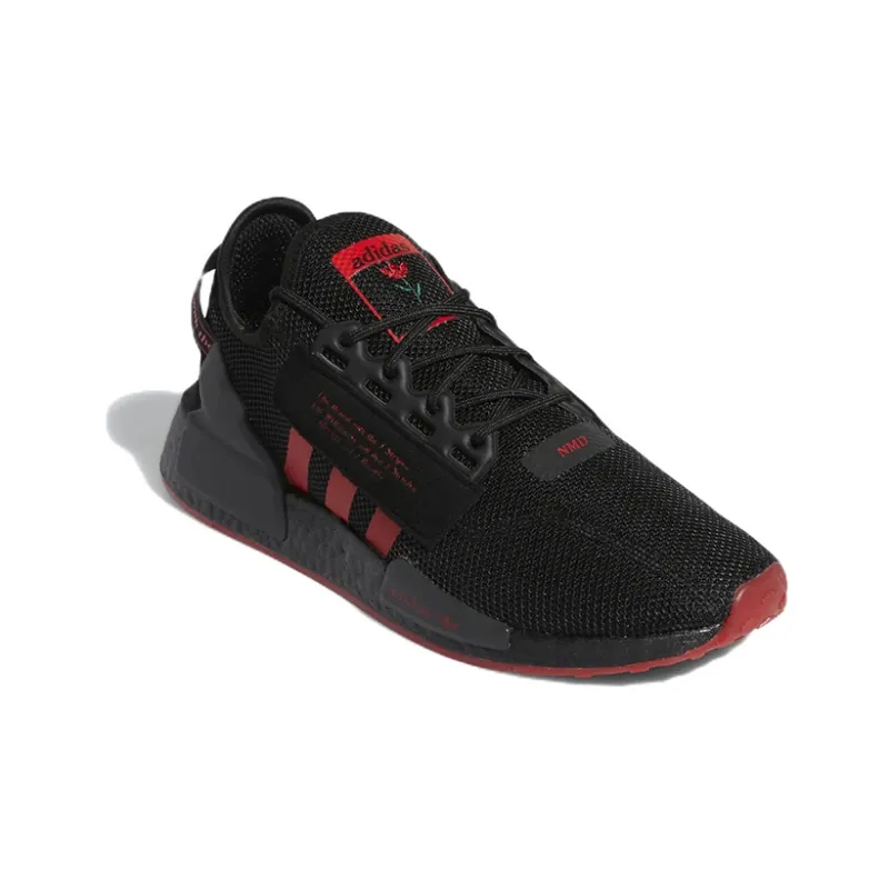 Adidas Originals NMD_R1 V2 'Black Vivid Red'-2