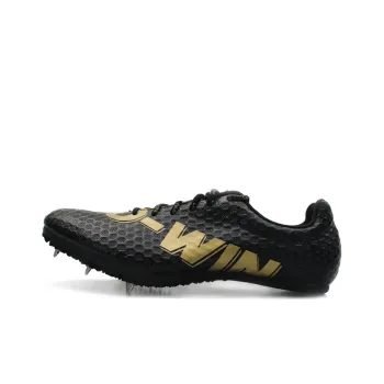 DO WIN Cushioned Slip Resistant Abrasion Resistant Low Top Running Shoes Unisex Black Gold