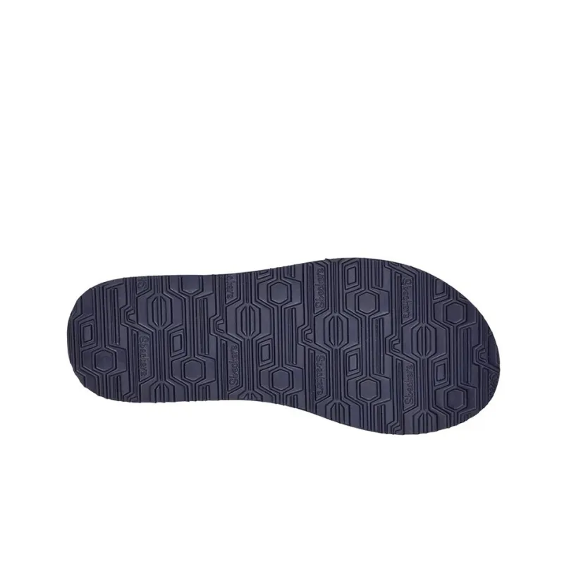 Skechers Meditation -Glass Daisy Slide Slippers With Strap Women's Blue-4