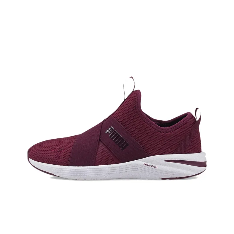 PUMA Better Foam Prowl Cushioned Anti-Slip Wear-Resistant Breathable Lightweight Low-Top Running Shoes Women's Burgundy-0