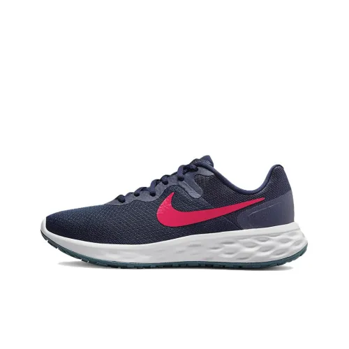 Nike REVOLUTION 6 Running Shoes Women's Low-Top Blue/Pink