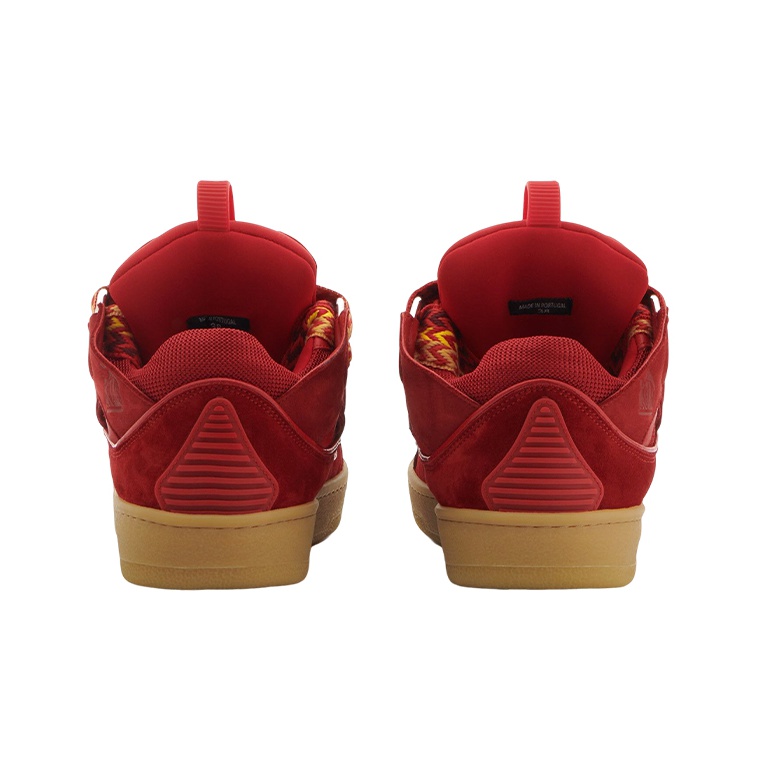 Lanvin Leather Curb Poppy Red - POIZON