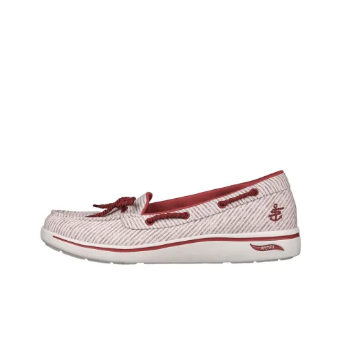 Skechers ARCH FIT UPLIFT Casual Shoes Women's Low-Top White/Red