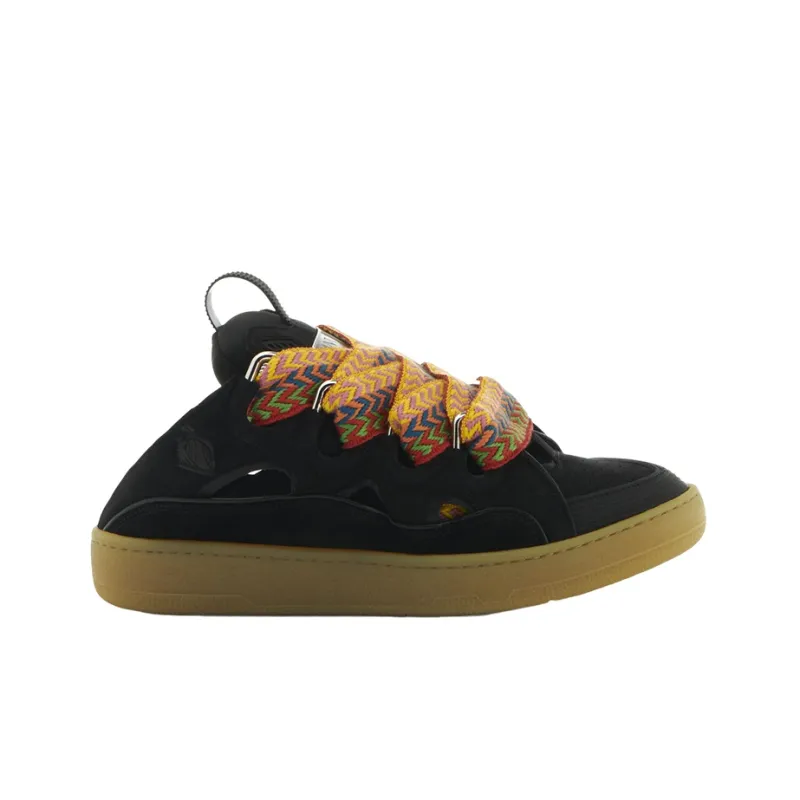 Lanvin Curb Closed Toe Slippers Men's Black-1