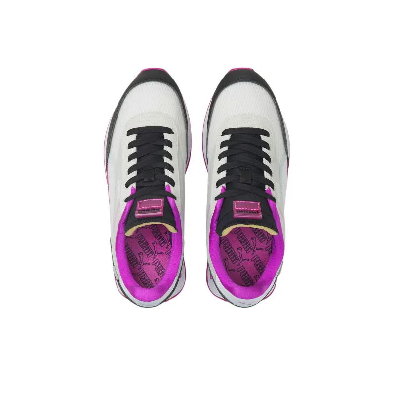 PUMA Future Rider Cushioning Anti-Slip And Wear-Resistant Low-Top Casual Shoes Women's White Purple-2